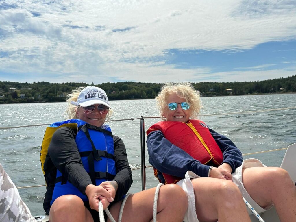 sailing race training in the Caribbean